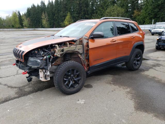 1C4PJMBS0FW647330 - 2015 JEEP CHEROKEE TRAILHAWK ORANGE photo 1