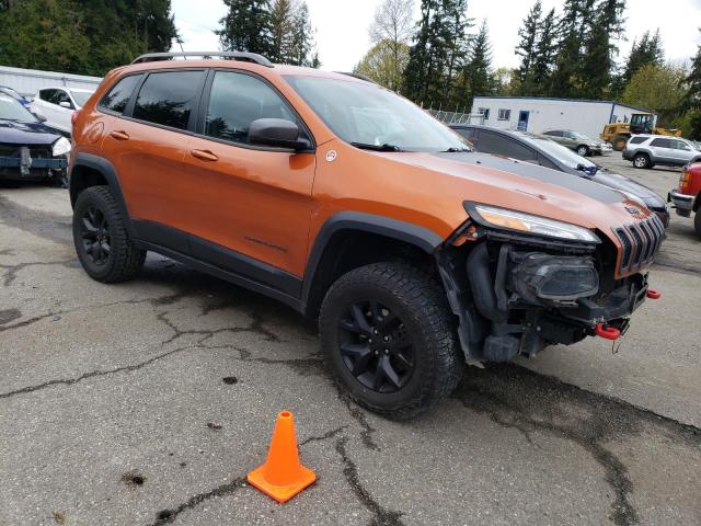 1C4PJMBS0FW647330 - 2015 JEEP CHEROKEE TRAILHAWK ORANGE photo 4