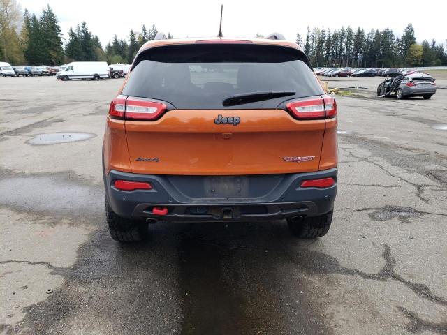 1C4PJMBS0FW647330 - 2015 JEEP CHEROKEE TRAILHAWK ORANGE photo 6