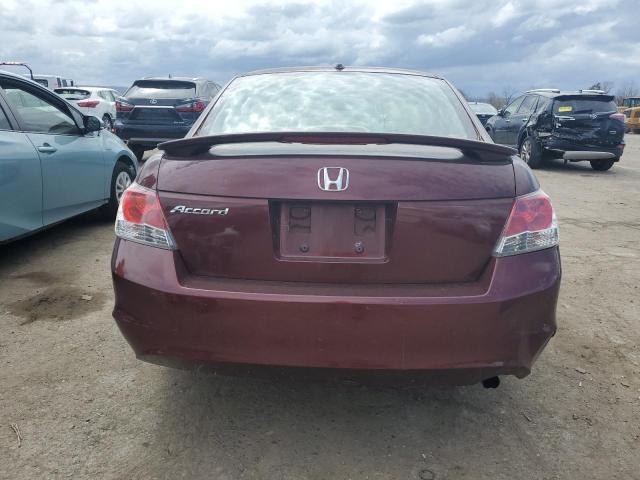 1HGCP26838A020610 - 2008 HONDA ACCORD EXL BURGUNDY photo 6