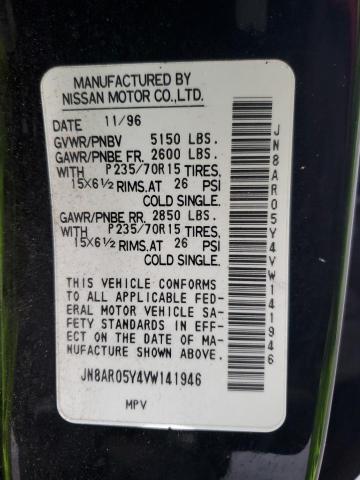JN8AR05Y4VW141946 - 1997 NISSAN PATHFINDER LE 黑色 照片 13
