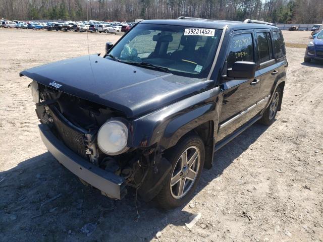 1J8FT48W88D795300 - 2008 JEEP PATRIOT LIMITED BLACK photo 2