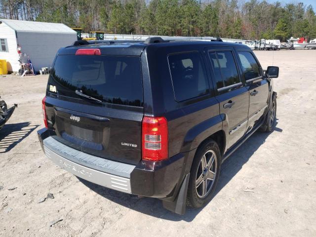 1J8FT48W88D795300 - 2008 JEEP PATRIOT LIMITED BLACK photo 4