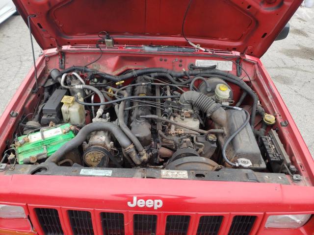 1J4FF58S21L516205 - 2001 JEEP CHEROKEE CLASSIC RED photo 12