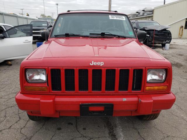 1J4FF58S21L516205 - 2001 JEEP CHEROKEE CLASSIC RED photo 5