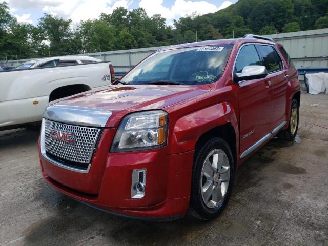 2GKFLZEKXD6253795 - 2013 GMC TERRAIN DENALI BURGUNDY photo 2