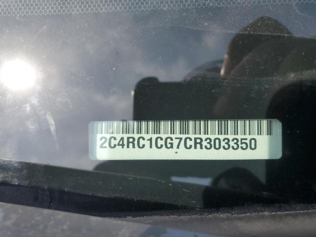 2C4RC1CG7CR303350 - 2012 CHRYSLER TOWN & COU TOURING L CHARCOAL photo 14