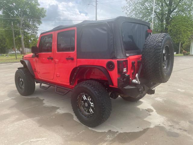 1C4BJWDG3DL669464 - 2013 JEEP WRANGLER U SPORT Rot Foto 3