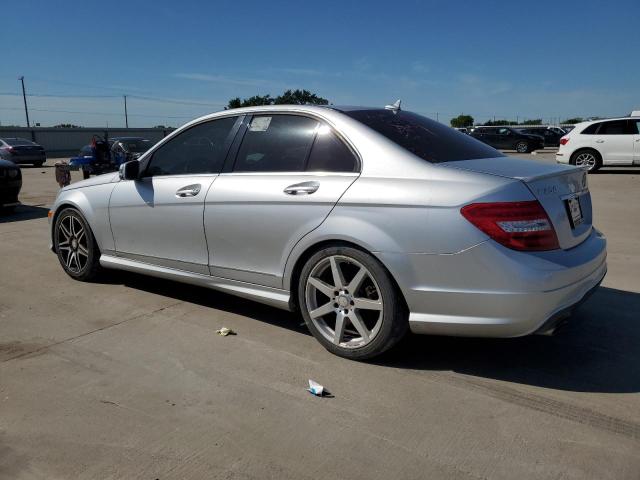 WDDGF4HB0EG220799 - 2014 MERCEDES-BENZ C 250 SILVER photo 2