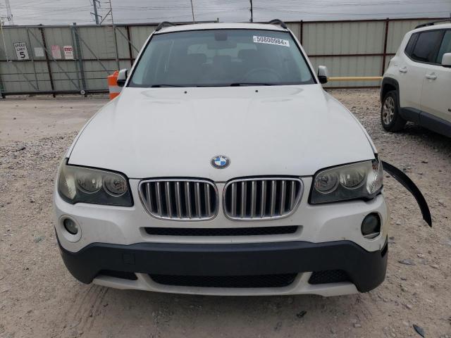 WBXPC934X9WJ26775 - 2009 BMW X3 XDRIVE30I WHITE photo 5