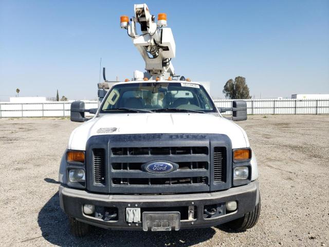 1FD4F46Y78EB87056 - 2008 FORD F450 SUPER DUTY WHITE photo 5