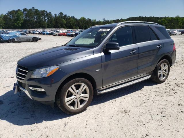 4JGDA5HB8CA049829 - 2012 MERCEDES-BENZ ML 350 4MATIC GRAY photo 1