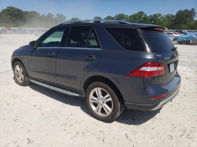 4JGDA5HB8CA049829 - 2012 MERCEDES-BENZ ML 350 4MATIC GRAY photo 2