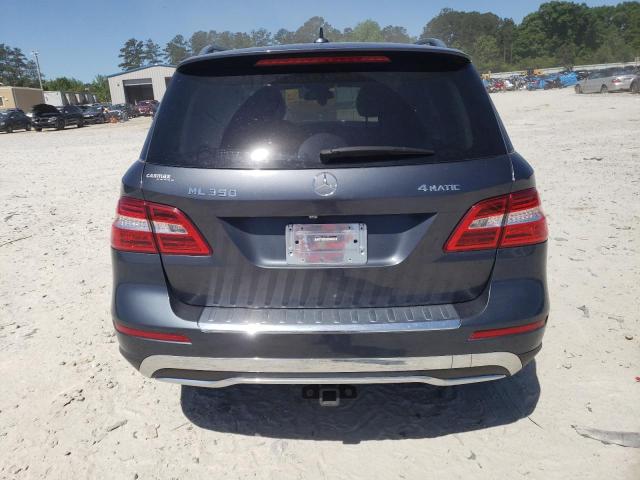 4JGDA5HB8CA049829 - 2012 MERCEDES-BENZ ML 350 4MATIC GRAY photo 6