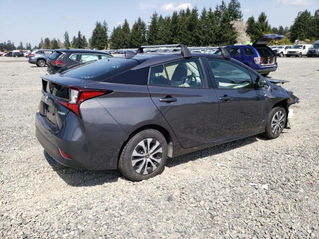 JTDL9MFU0M3026087 - 2021 TOYOTA PRIUS LE CHARCOAL photo 3