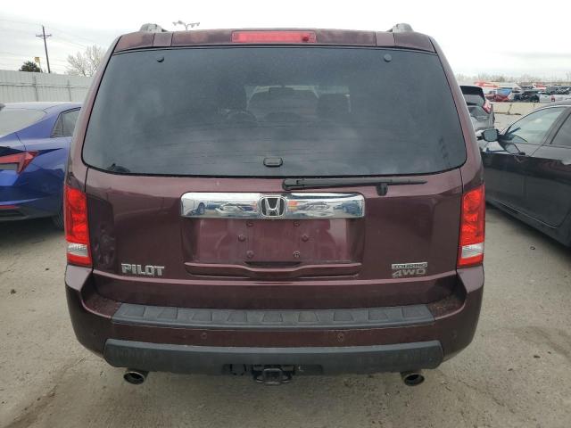 5FNYF48929B023144 - 2009 HONDA PILOT TOURING MAROON photo 6