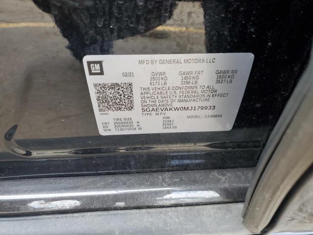 5GAEVAKW0MJ179933 - 2021 BUICK ENCLAVE ESSENCE 黑色 照片 14