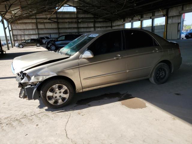 KNAFE121245031151 - 2004 KIA SPECTRA LX TAN photo 1