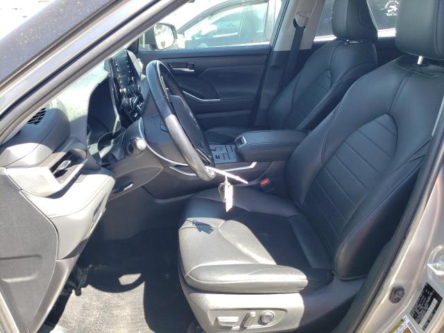 5TDGZRBH1LS050175 - 2020 TOYOTA HIGHLANDER XLE SILVER photo 7