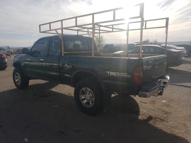 4TASM92N0YZ651688 - 2000 TOYOTA TACOMA XTRACAB PRERUNNER მწვანე ფოტო 2