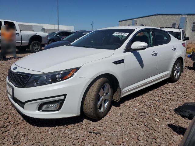 5XXGM4A74FG450764 - 2015 KIA OPTIMA LX WHITE photo 1