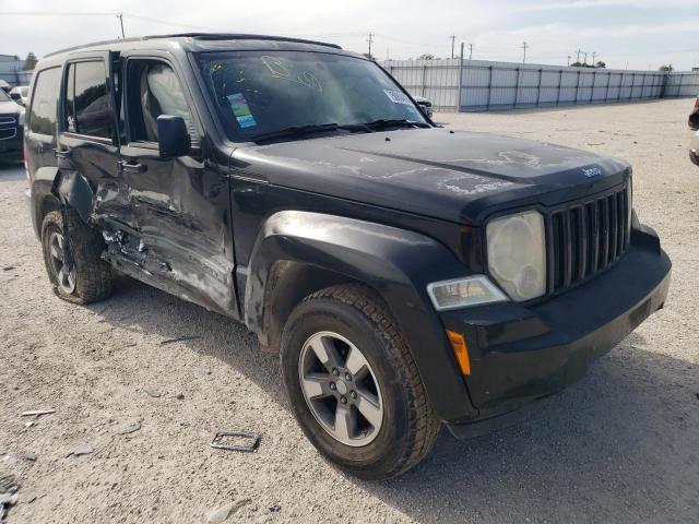 1J8GP28K98W255923 - 2008 JEEP LIBERTY SPORT BLACK photo 4