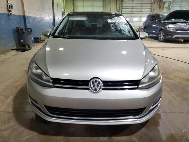 3VW217AU1FM003587 - 2015 VOLKSWAGEN GOLF SILVER photo 5