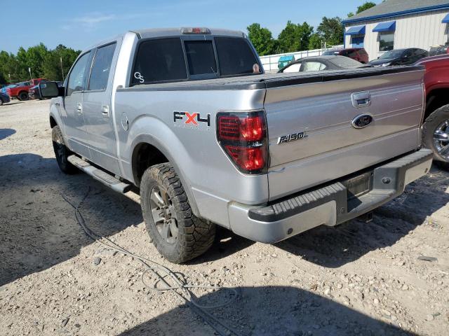 1FTFW1ET1BFD20784 - 2011 FORD F150 SUPERCREW SILVER photo 2