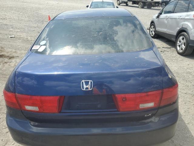 1HGCM56475A087973 - 2005 HONDA ACCORD LX BLUE photo 6