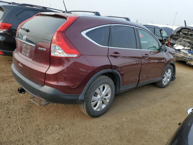 5J6RM4H7XDL086713 - 2013 HONDA CR-V EXL BURGUNDY photo 3