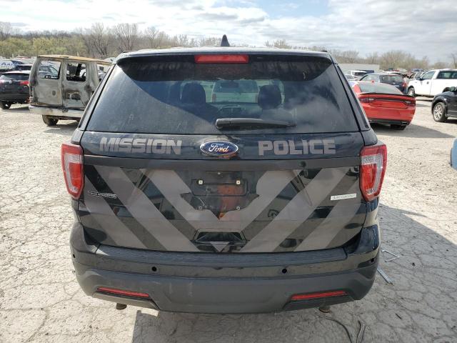 1FM5K8AT6JGB67913 - 2018 FORD EXPLORER POLICE INTERCEPTOR BLACK photo 6