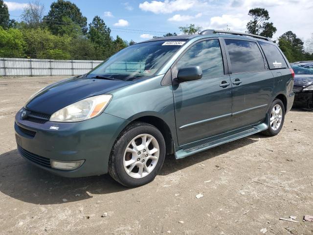 5TDZA22C54S213052 - 2004 TOYOTA SIENNA XLE GREEN photo 1