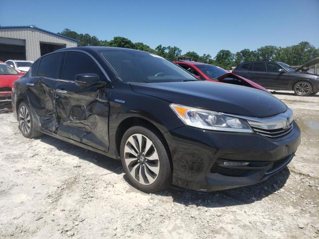 JHMCR6F37HC010945 - 2017 HONDA ACCORD HYBRID CHARCOAL photo 4