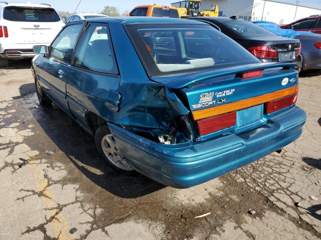 3FASP11J9TR137269 - 1996 FORD ESCORT LX TEAL photo 2