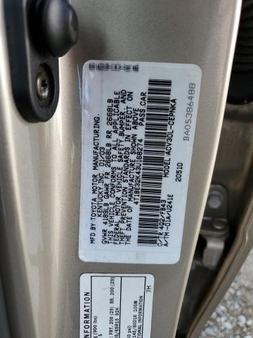 4T1BE32K43U168274 - 2003 TOYOTA CAMRY LE TAN photo 12