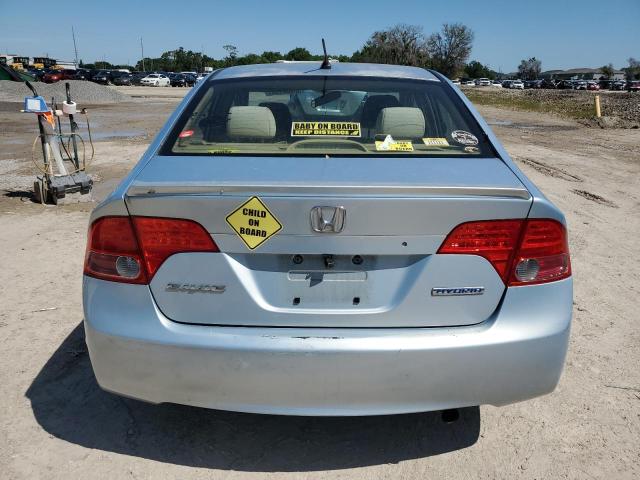 JHMFA36227S011905 - 2007 HONDA CIVIC HYBRID SILVER photo 6