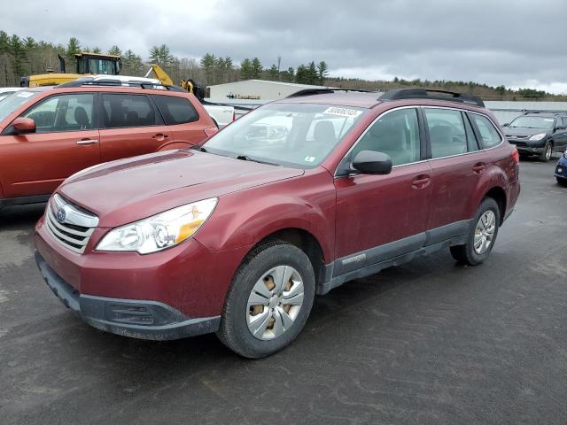 4S4BRBAC0B3437111 - 2011 SUBARU OUTBACK 2.5I BURGUNDY photo 1