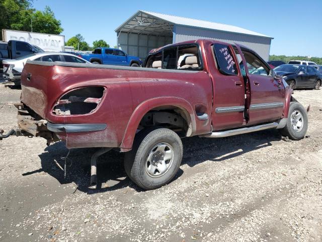 5TBBT44124S449900 - 2004 TOYOTA TUNDRA ACCESS CAB SR5 BURGUNDY photo 3