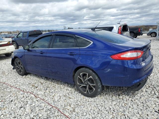 3FA6P0HD0ER354367 - 2014 FORD FUSION SE BLUE photo 2