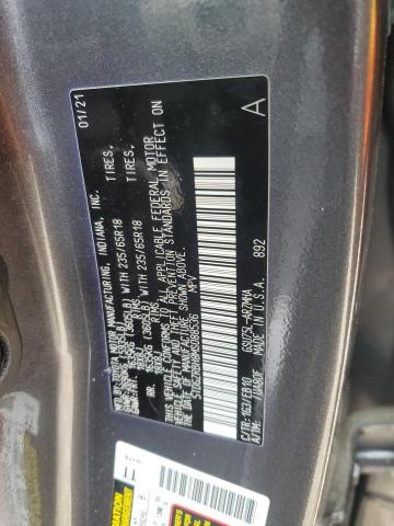 5TDGZRBH8MS088536 - 2021 TOYOTA HIGHLANDER XLE GRAY photo 14