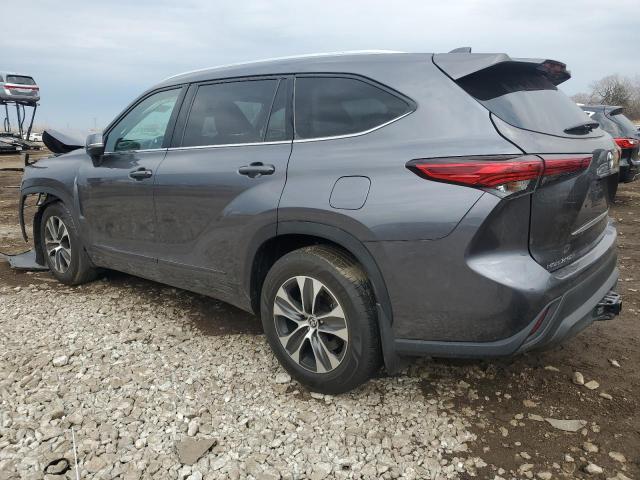5TDGZRBH8MS088536 - 2021 TOYOTA HIGHLANDER XLE GRAY photo 2