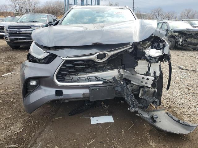 5TDGZRBH8MS088536 - 2021 TOYOTA HIGHLANDER XLE GRAY photo 5
