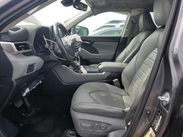 5TDGZRBH8MS088536 - 2021 TOYOTA HIGHLANDER XLE GRAY photo 7