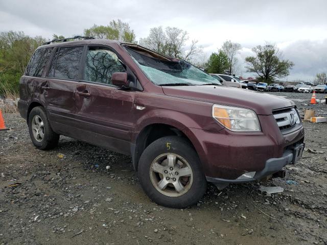 5FNYF185X8B056984 - 2008 HONDA PILOT EXL BURGUNDY photo 4