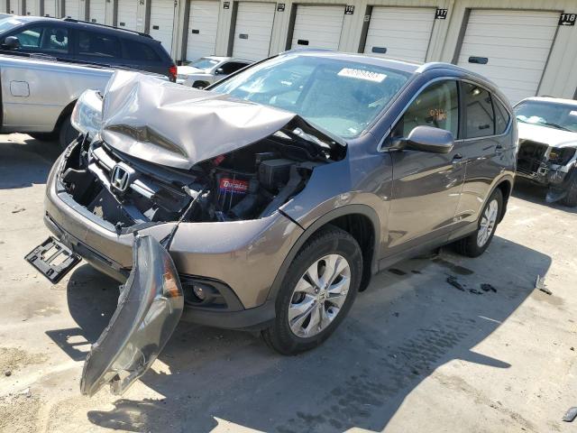 2HKRM4H70EH638070 - 2014 HONDA CR-V EXL TAN photo 1