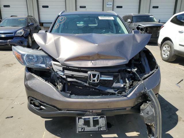 2HKRM4H70EH638070 - 2014 HONDA CR-V EXL TAN photo 5