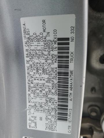 3TMJU62N68M052147 - 2008 TOYOTA TACOMA DOUBLE CAB PRERUNNER GRAY photo 12