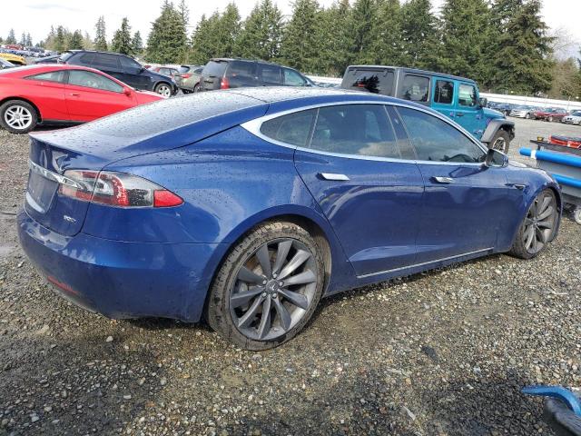 5YJSA1E24GF172713 - 2016 TESLA MODEL S ლურჯი ფოტო 3