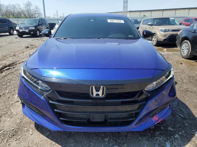 1HGCV1F36KA011444 - 2019 HONDA ACCORD SPORT BLUE photo 5