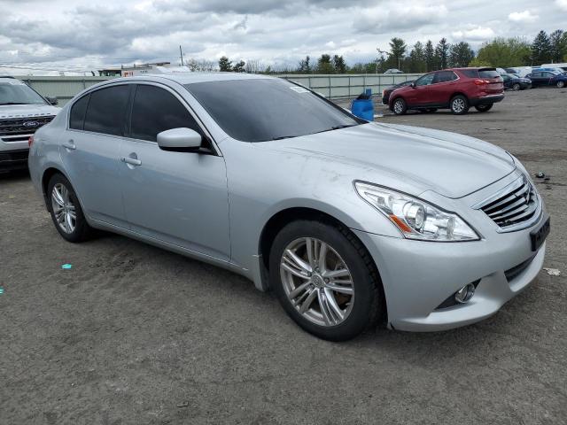 JN1CV6AR4DM767012 - 2013 INFINITI G37 SILVER photo 4